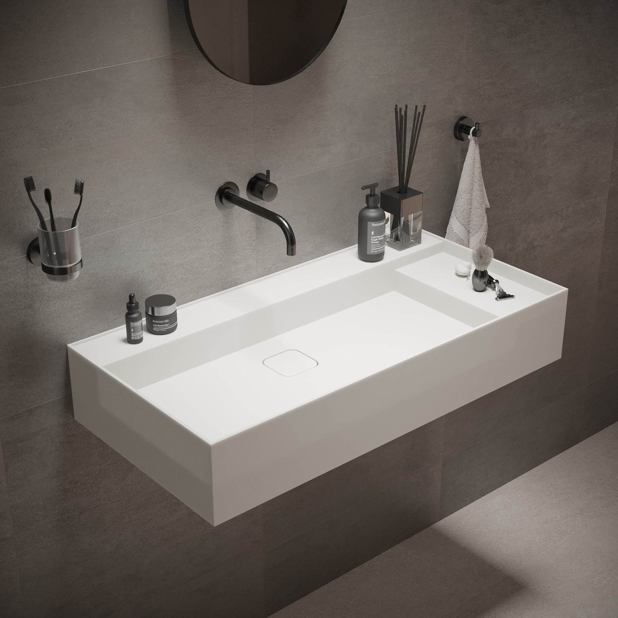 Ideavit | Solidbliss - 90 35" x 18" Washbasin - U S H I Ideavit