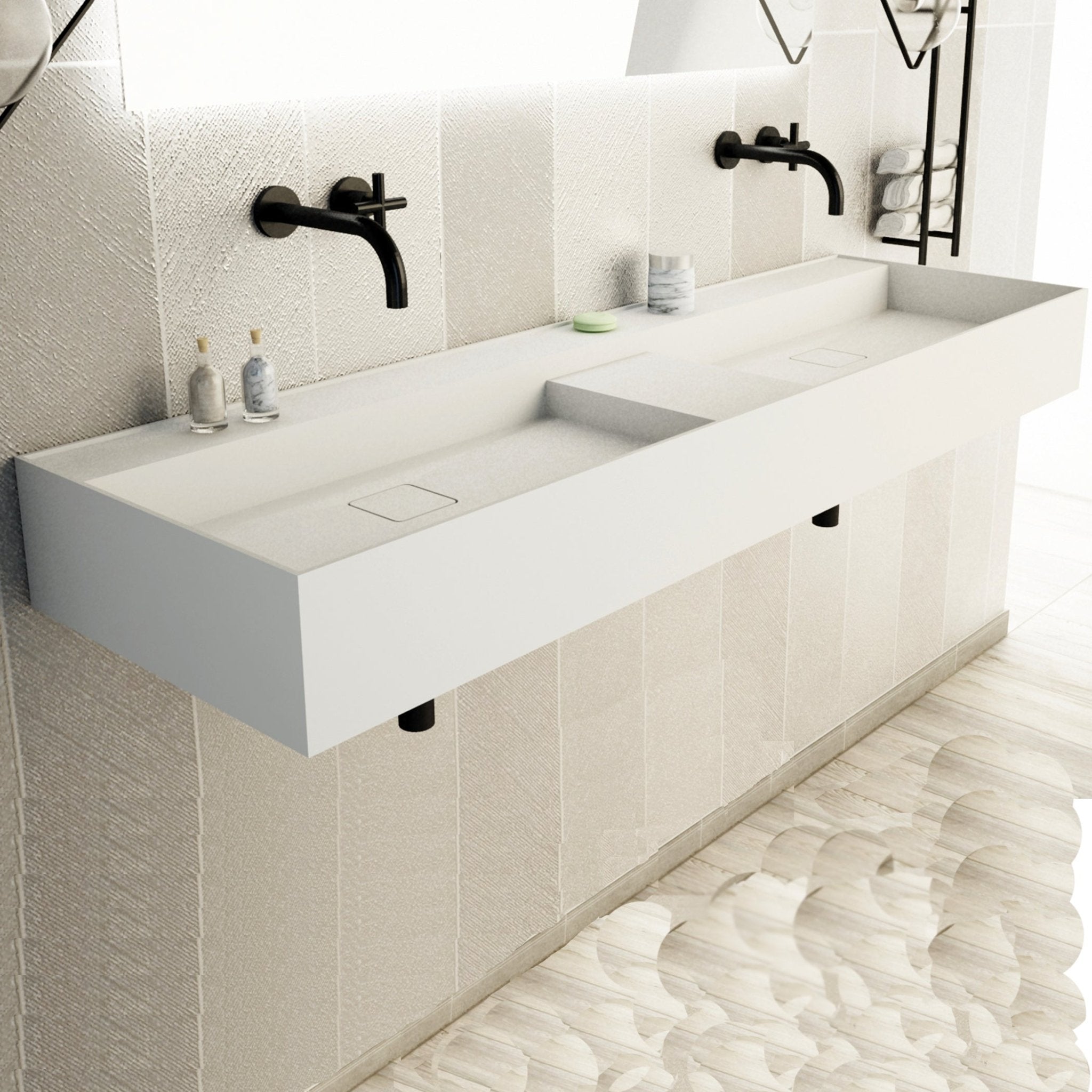 Ideavit | Solidbliss - Double Washbasin - U S H I Ideavit