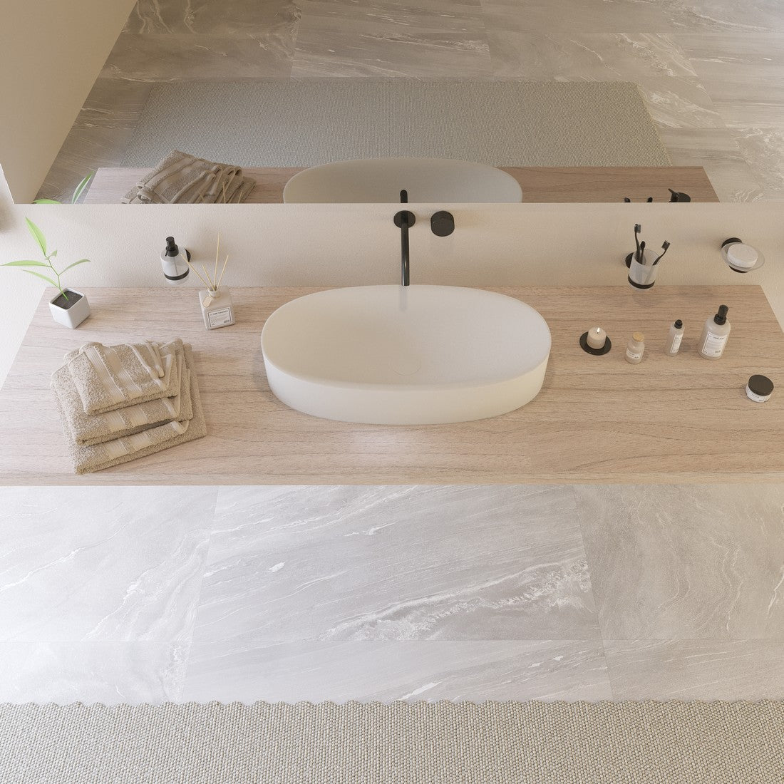 Ideavit | Solidcliff ii 28" x 14" Vessel - U S H I Ideavit