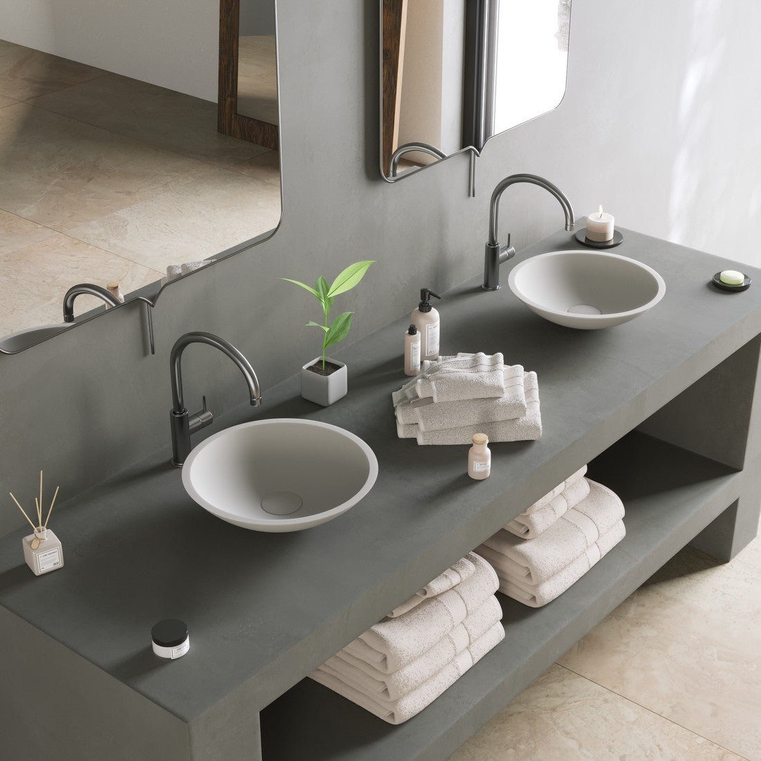 Ideavit | Solidfox 14" x 14" Washbasin - U S H I Ideavit