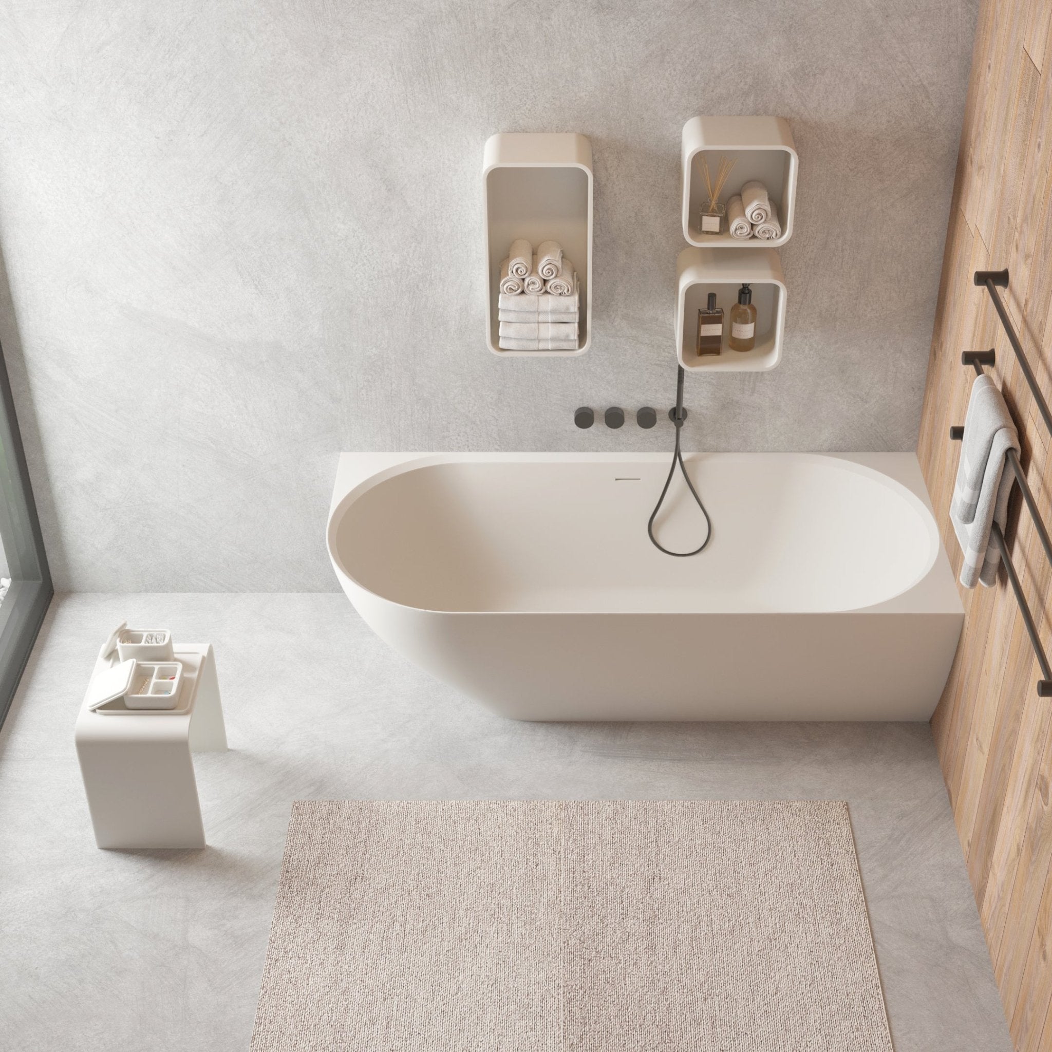 Ideavit | Solidnova - R 71" x 32" Freestanding Bathtub - U S H I Ideavit
