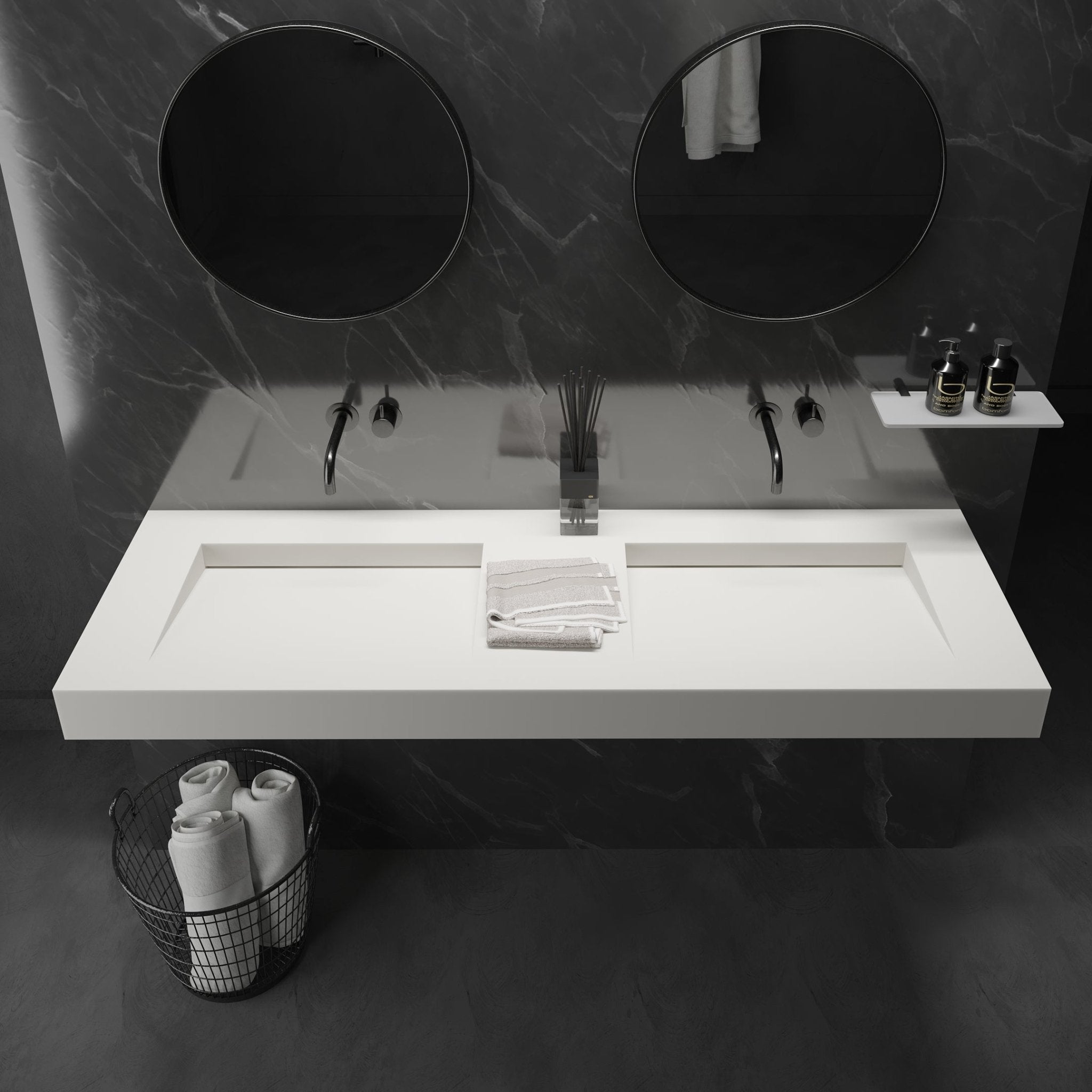 Ideavit | Solidsquare - Double Washbasin - U S H I Ideavit