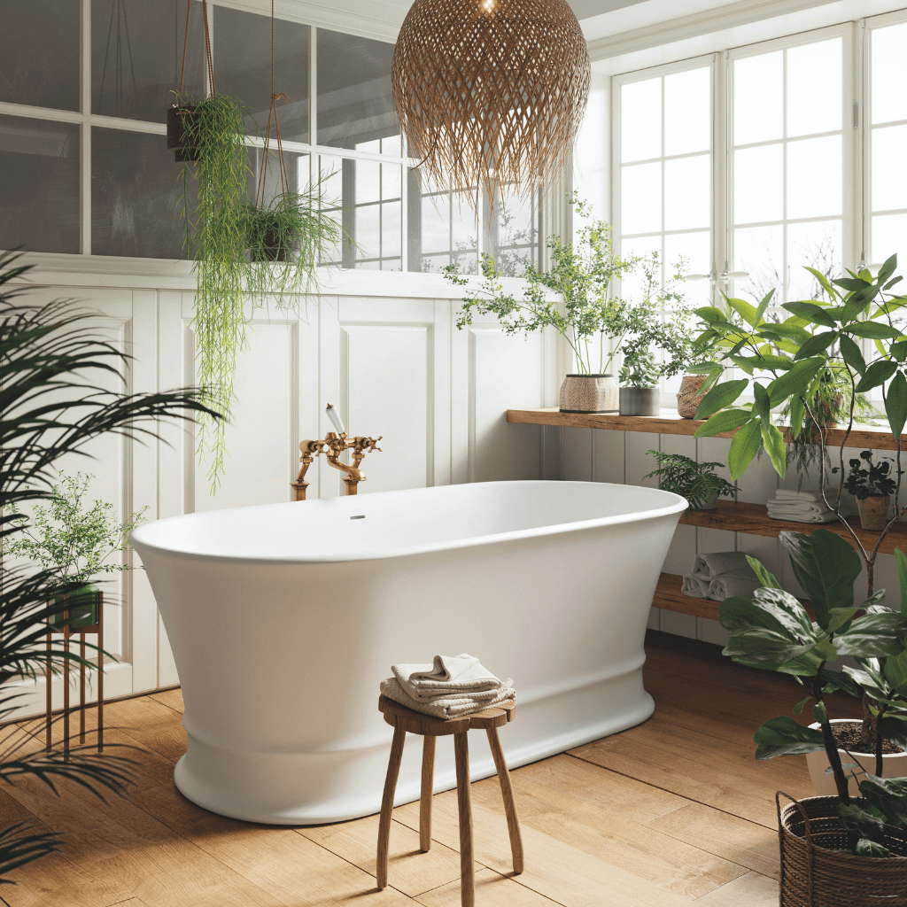 Acquabella | Monviso 67" x 33" Freestanding Bathtub - U S H I Acquabella