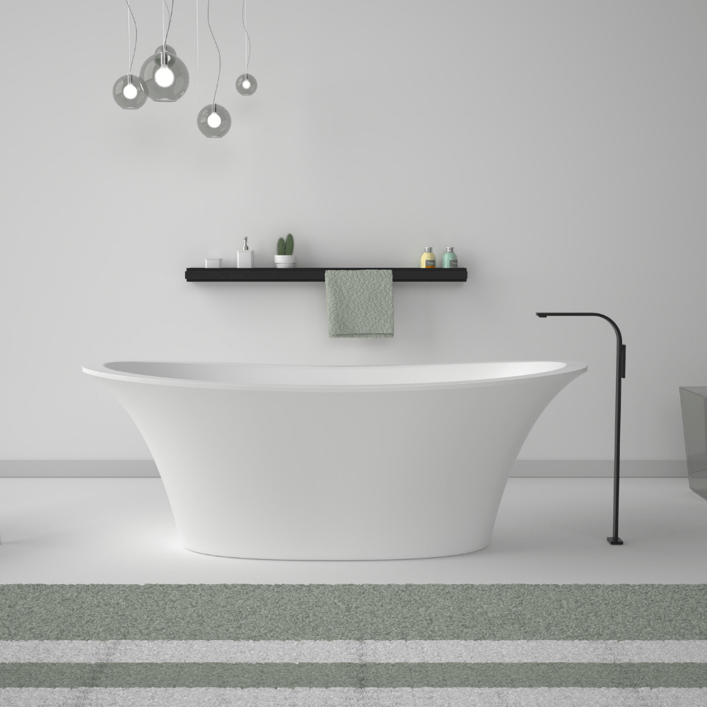 GSG Ceramica | Flut 67" x 31" Freestanding Bathtub - U S H I GSG Ceramica