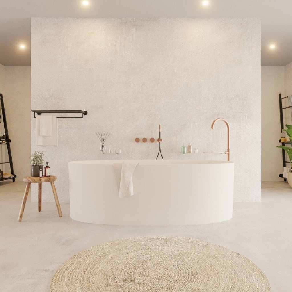 Ideavit | Solidcliff 69" x 35" Freestanding Bathtub - U S H I Ideavit