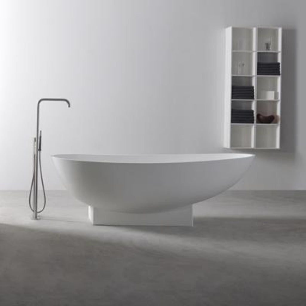Ideavit | Solidleaf 71" x 32" Pedestal Bathtub - U S H I Ideavit