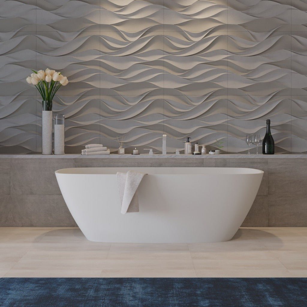 Ideavit | Solidprime 69" x 35" Freestanding Bathtub - U S H I Ideavit