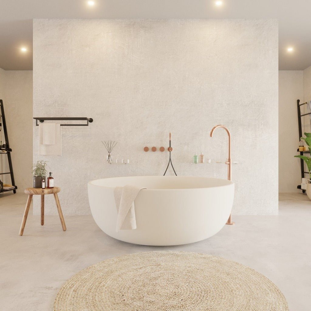 Ideavit | Solidround 53" x 53" Freestanding Bathtub - U S H I Ideavit